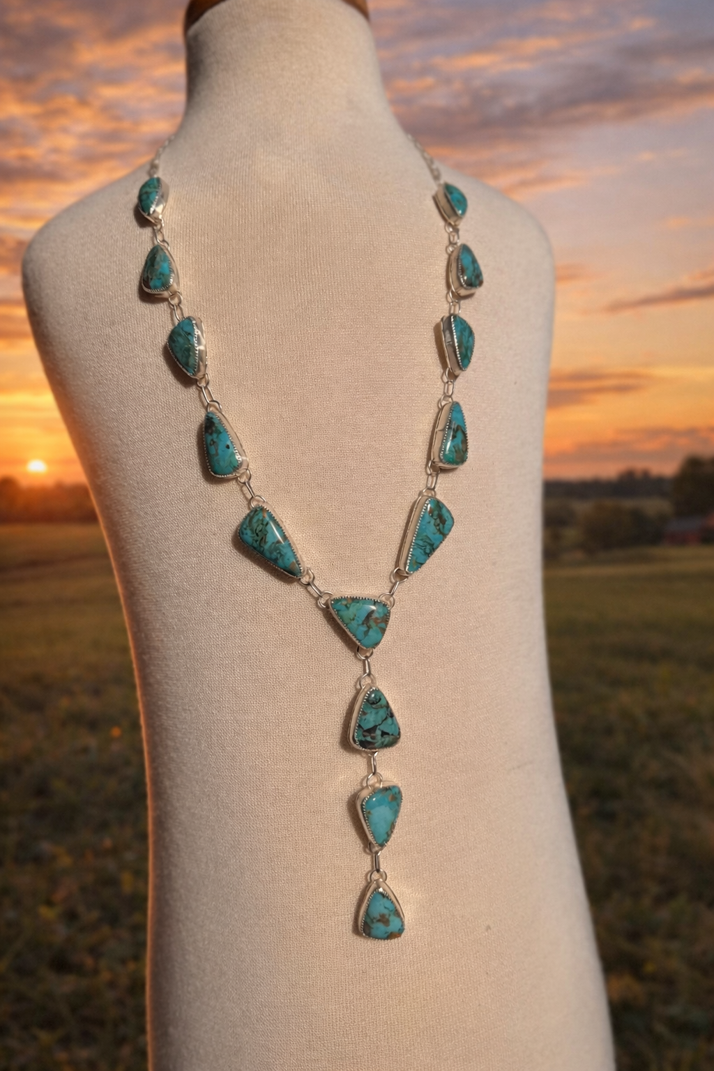 Kingman Turquoise lariat