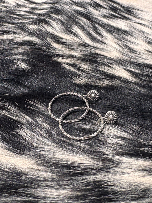 Concho Rope Dangle Hoops